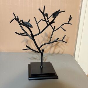 Black Metal Tree Sculpture